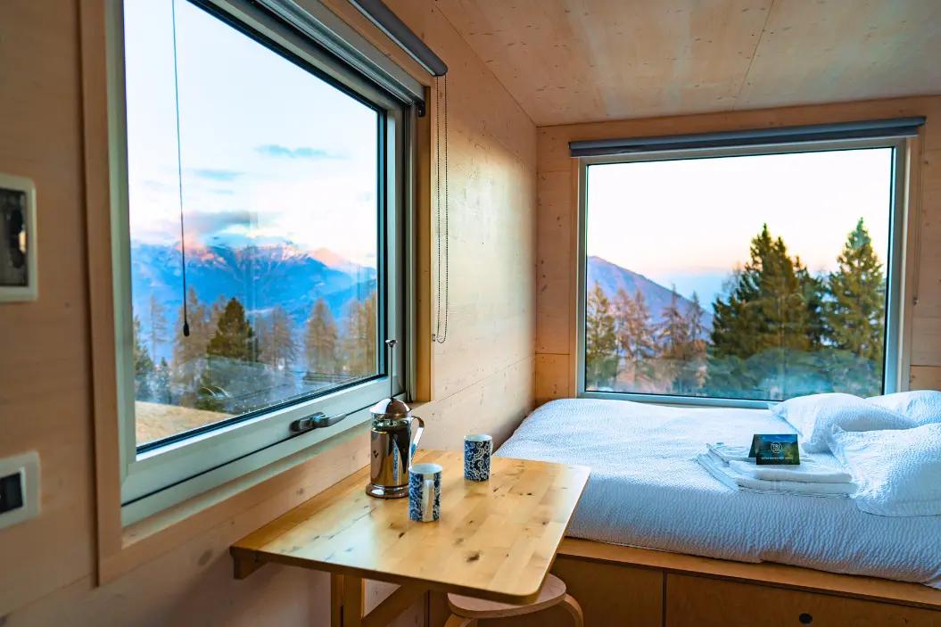 interni tiny house sulle dolomiti a cima lan