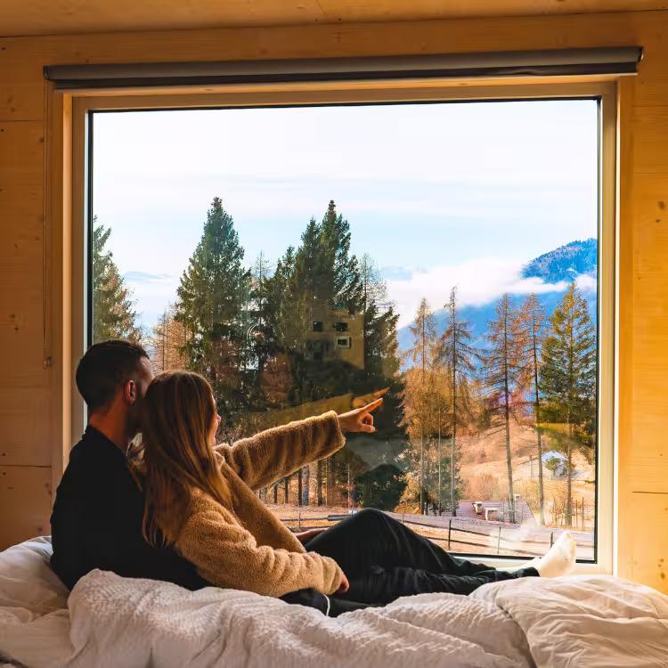 panorama sulle dolomiti a cima lan