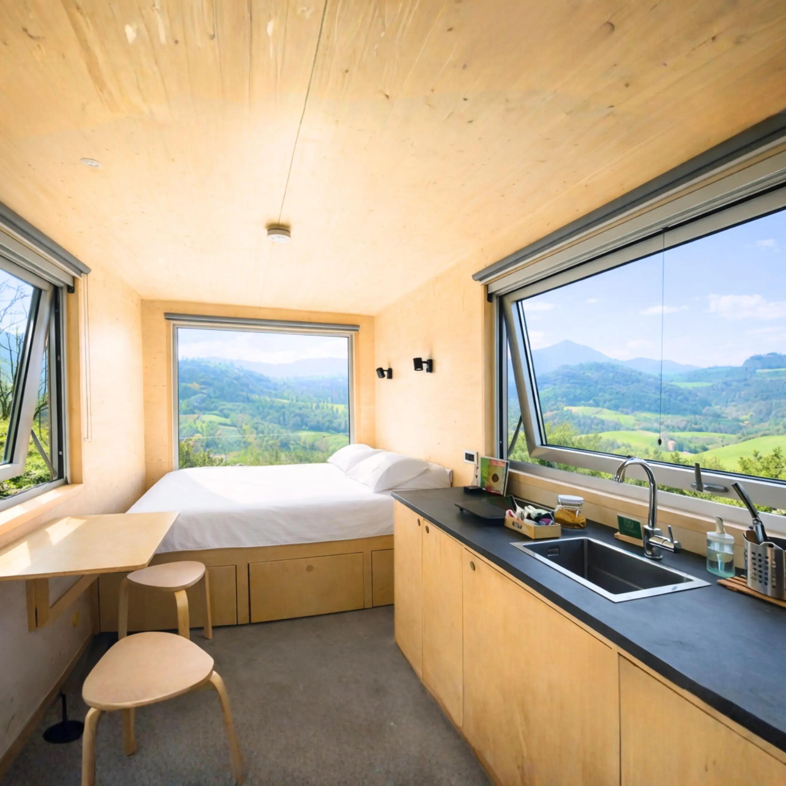 Tiny House Ginepro near Milan, among junipers and chestnut trees in Val Tidone