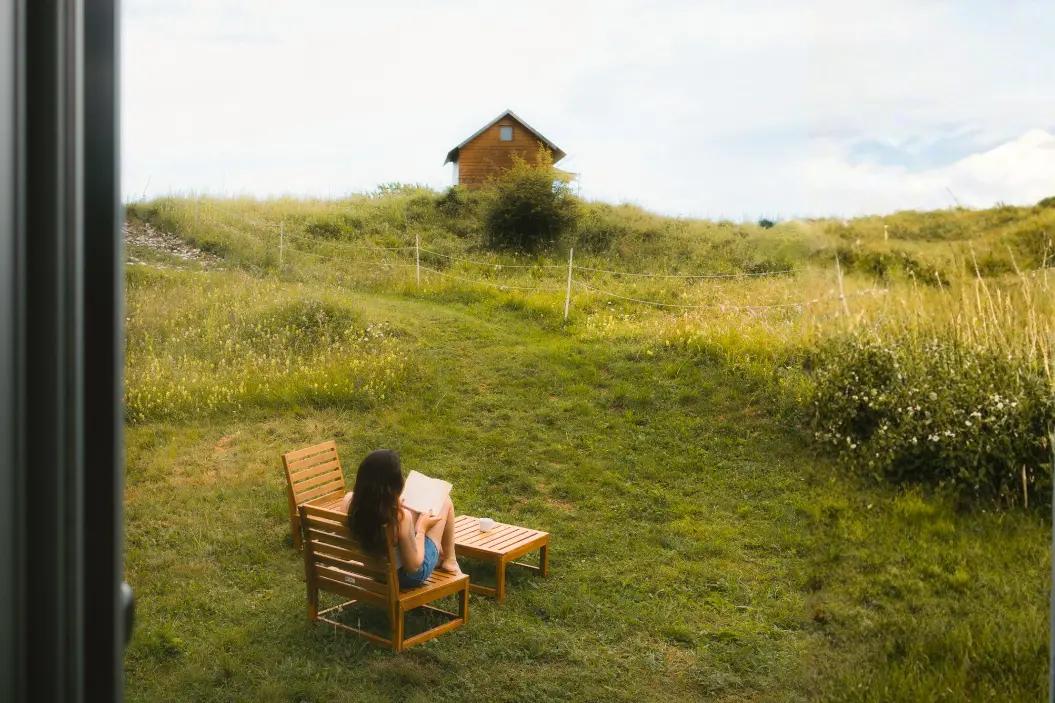 giardino della casetta friland a cima lan sulle dolomiti vicino ad arsie
