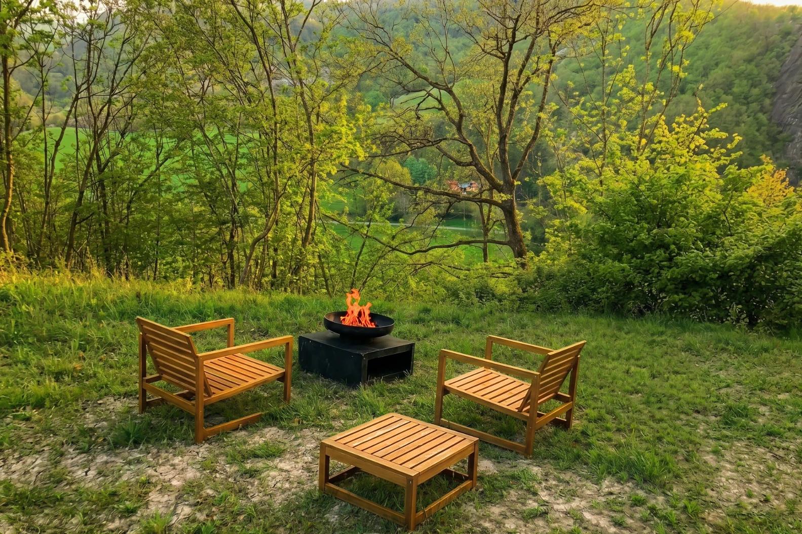 bracere nel giardino della casetta friland in val tidone