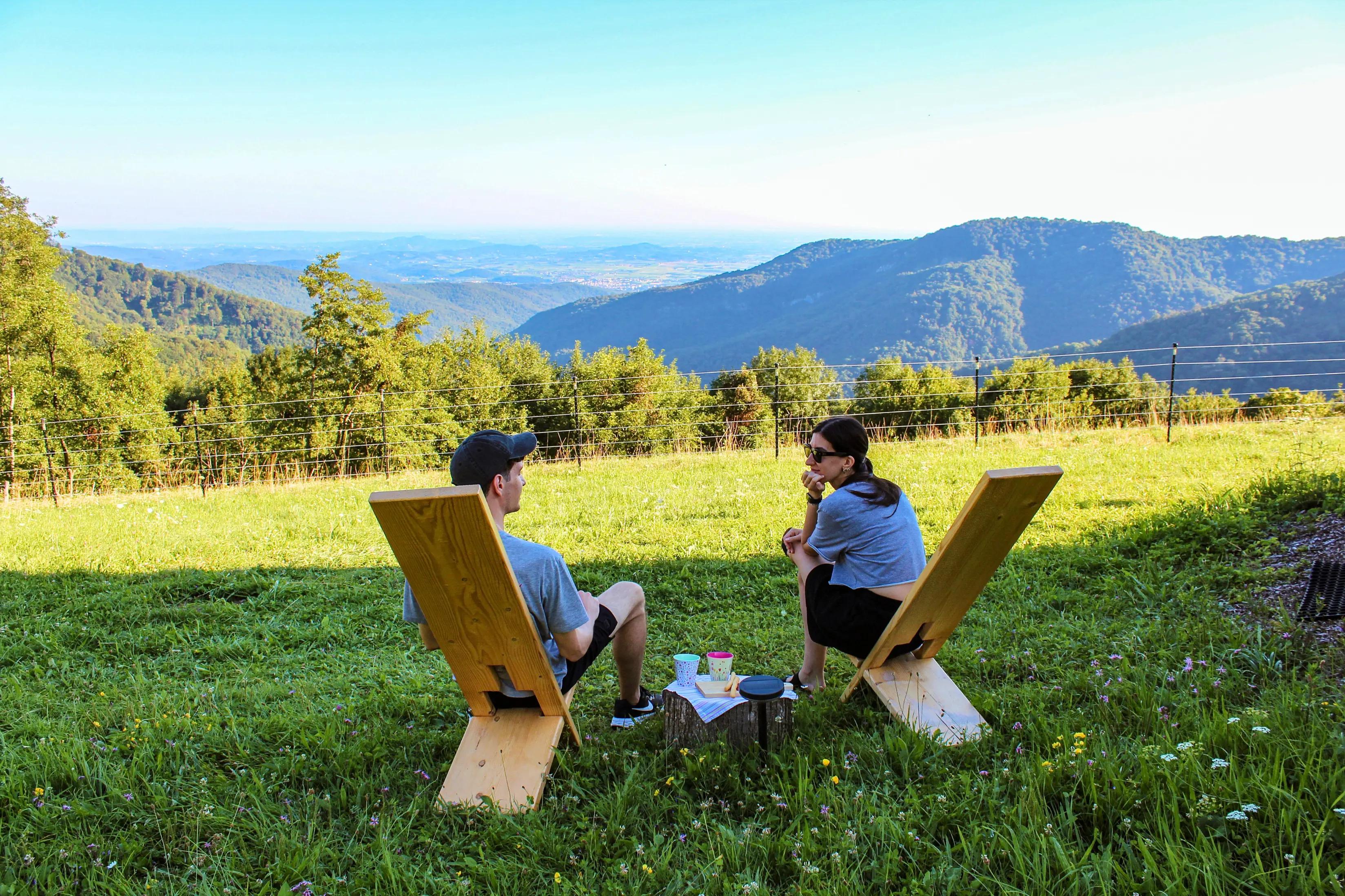 Garten des Tiny House in Tamoris