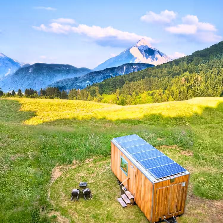 tiny house sull'Altopiano di Curiedi nelle Prealpi Carniche
