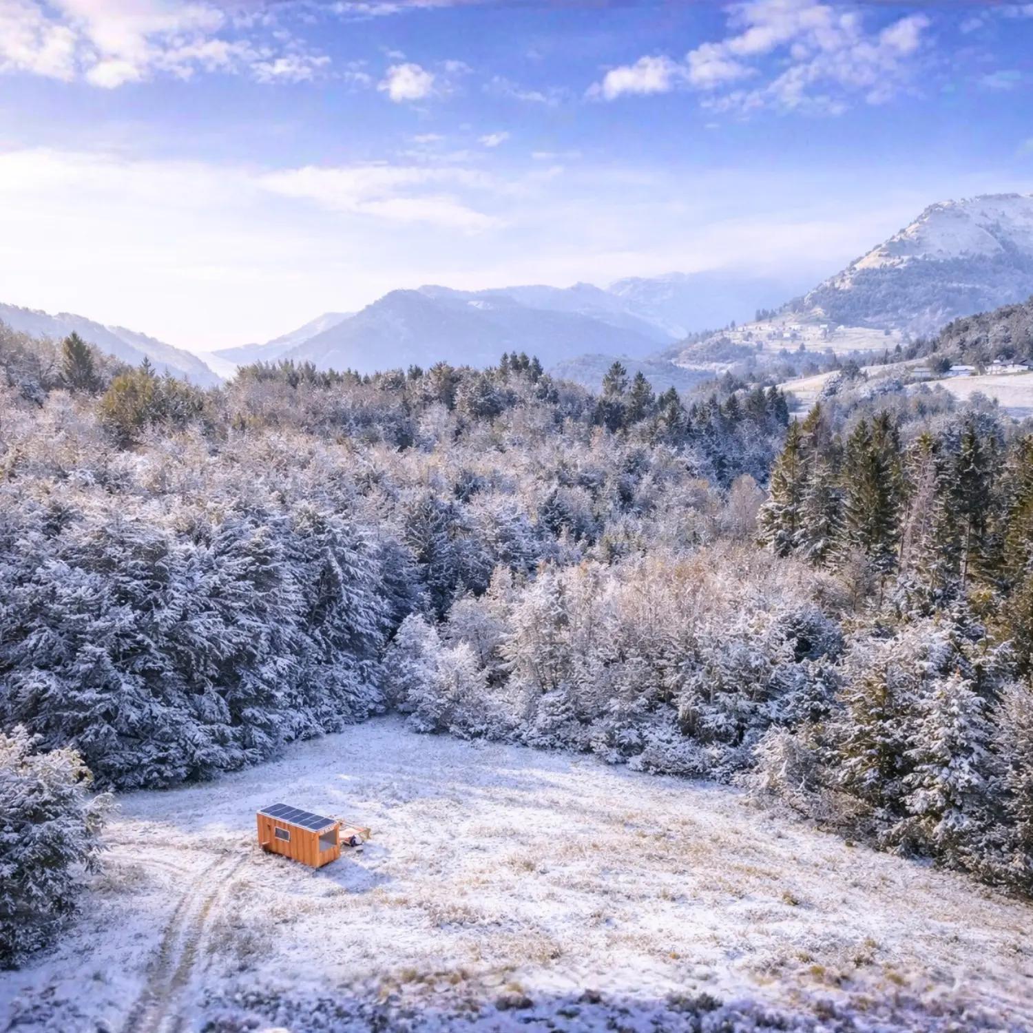 tiny house sull'Altopiano di Curiedi nelle Prealpi Carniche